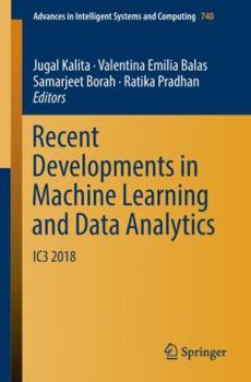 Paperback Recent Developments in Machine Learning and Data Analytics: Ic3 2018 Book