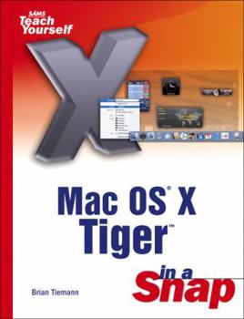 Paperback Mac OS X Tiger in a Snap Book