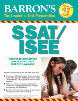 Paperback Barron's Ssat/ISEE: High School Entrance Examinations Book
