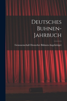 Paperback Deutsches Buhnen-Jahrbuch [German] Book