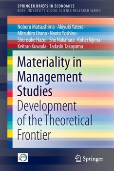 Paperback Materiality in Management Studies: Development of the Theoretical Frontier Book