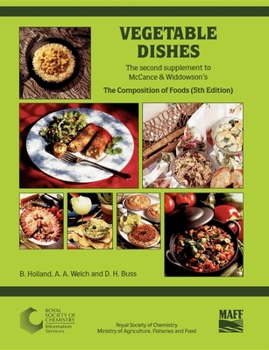 Paperback Vegetable Dishes: Supplement to the Composition of Foods Book