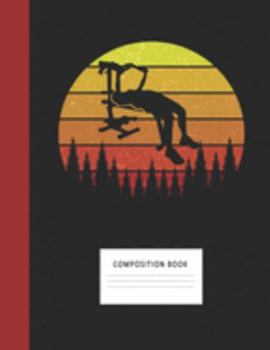 Composition Book: Gym Workout 200 Wide Ruled Lined Pages Retro Vintage Sunset Classic Notebook, Writing Pad & Practice Journal | Assignments, Class ... Organizer, Homeschool, College & University