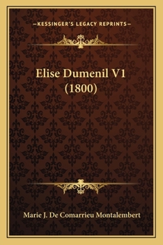Paperback Elise Dumenil V1 (1800) [French] Book