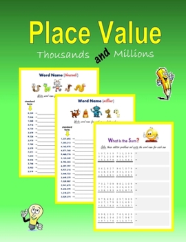 Paperback Place Value: Thousands and Millions Book