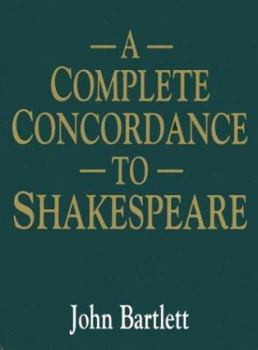 Hardcover A Complete Concordance to Shakespeare Book