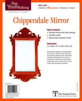 Misc. Supplies Fine Woodworking's Chippendale Mirror Plan Book