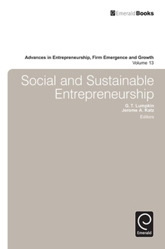 Hardcover Social and Sustainable Entrepreneurship Book