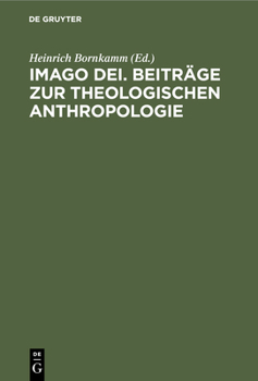 Hardcover Imago Dei. Beiträge Zur Theologischen Anthropologie: Gustav Krüger Zum Siebzigsten Geburtstage Am 29. Juni 1932 Dargebracht [German] Book