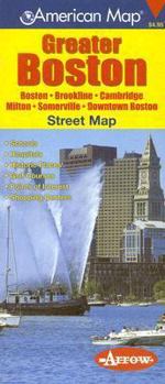 Greater Boston Street Map: Boston, Brookline, Cambridge, Milton, Somerville, Downtown Boston
