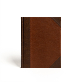 Imitation Leather CSB Notetaking Bible, Large Print Edition, Brown/Tan Leathertouch Over Board Book