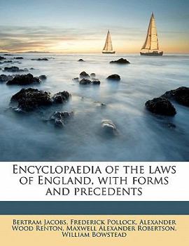 Paperback Encyclopaedia of the laws of England, with forms and precedents Volume 14 Book