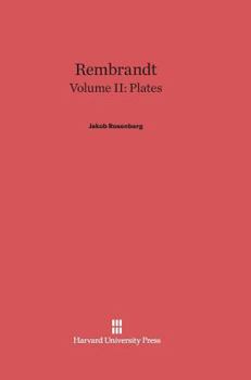 Hardcover Rembrandt, Volume II: Plates Book