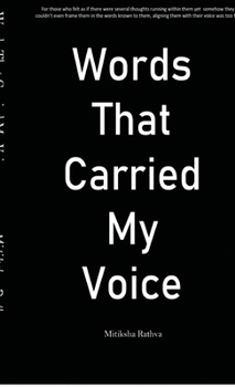 Hardcover Words that carried my voice Book