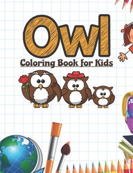 Paperback Owl Coloring Book for Kids: Birds Activity Book