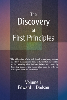 Paperback The Discovery of First Principles: Volume 1 Book
