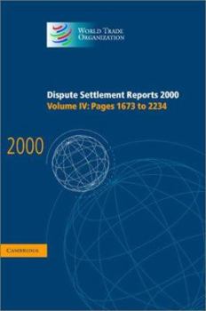 Hardcover Dispute Settlement Reports 2000 Book