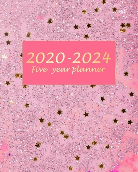 2020-2024 Five Year Planner: Rose Gold 5 year monthly planner Calendar Schedule Organizer (60 Months) For The Next Five Years With Holidays and inspirational Quotes