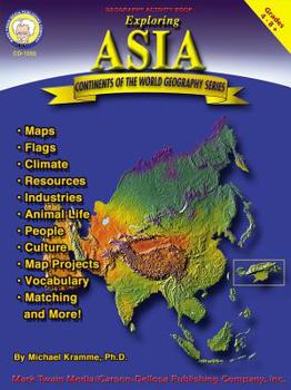 Paperback Exploring Asia, Grades 4 - 8 Book