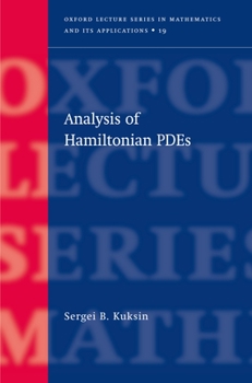 Hardcover Analysis of Hamiltonian Pdes Book