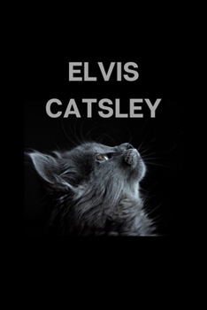 Elvis Catsley: Personalized Name Journal Notebook for Cat and Unicorn Lovers - (Wide Ruled Notebook, 100 Pages, 6x9 inches)