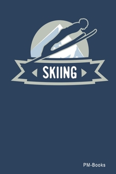 Paperback Skiing: Kariertes A5 Notizbuch oder Heft f?r Sch?ler, Studenten und Erwachsene Book