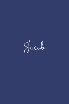 Paperback Jacob: notebook with the name on the cover, elegant, discreet, official notebook for notes, dot grid notebook, Book