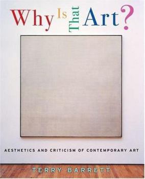 Paperback Why Is That Art?: Aesthetics and Criticism of Contemporary Art Book