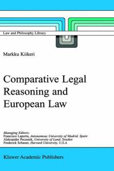 Paperback Comparative Legal Reasoning and European Law Book