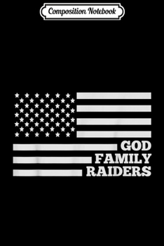 Composition Notebook: God Family Oakland Football Lovers USA Flag Gift For Dad  Journal/Notebook Blank Lined Ruled 6x9 100 Pages