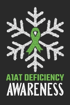 A1AT Deficiency Awareness: Christmas snowfall College Ruled A1AT Deficiency Awareness Journal, Diary, Notebook 6 x 9 inches with 100 Pages