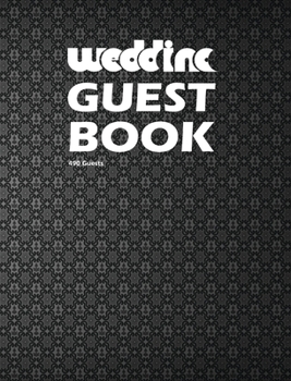 Hardcover Wedding Guest Book III, Blank Write-in Notebook. (Gray) Book