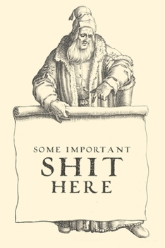 Some Important Shit Here: College Ruled Composition Notebook - Vintage Style Design for Men