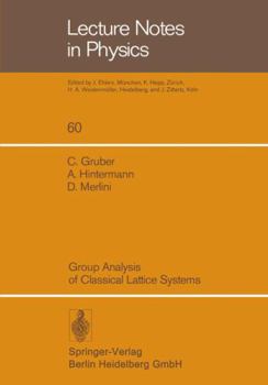 Paperback Group Analysis of Classical Lattice Systems Book