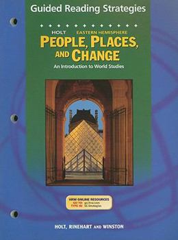 Paperback Holt People, Places, and Change Eastern Hemisphere Guided Reading Strategies: An Introduction to World Studies Book