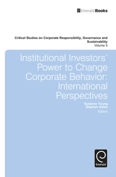 Hardcover Institutional Investors' Power to Change Corporate Behavior: International Perspectives Book