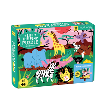 Misc. On Safari Lift-The-Flap Puzzle Book