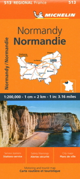 Map France: Normandy Map 513 [French] Book