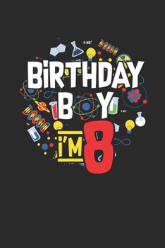 Paperback Birthday Boy I'm 8: Graph Paper Notebook (6" x 9" - 120 pages) Birthday Themed Notebook for Daily Journal, Diary, and Gift Book