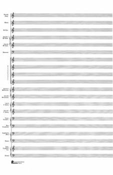 Paperback 23. Score Pad: 20-Stave (Concert Band): Passantino Manuscript Paper Book