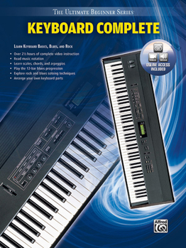 Paperback Ultimate Beginner Keyboard Complete: Learn Keyboard Basics, Blues, and Rock, Book & Online Video/Audio [With DVD] Book