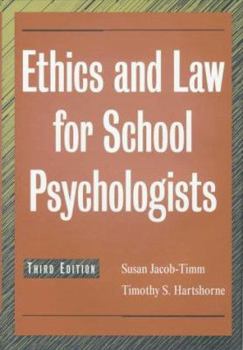 Hardcover Ethics and Law for School Psychologists Book