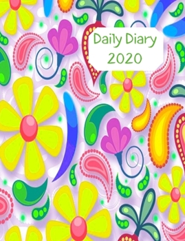 Paperback Daily Diary 2020: Day to a page planner with hourly appointment slots to write in. Space for notes, shopping & to do list on each page. Book