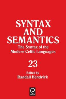 Paperback Syntax and Semantics, Volume 23 Tr Ppr Book