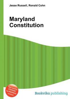 Paperback Maryland Constitution Book