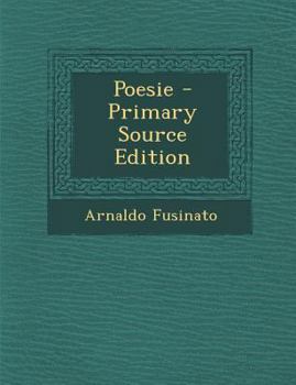 Paperback Poesie [Italian] Book