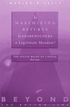 Paperback Is Maximizing Returns to Shareholders a Legitimate Mandate? Book