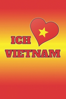 Paperback Grand Fantasy Designs - Notes: I Love Vietnam Heart - Notebook 6x9 dot grid Book