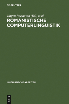 Hardcover Romanistische Computerlinguistik [German] Book