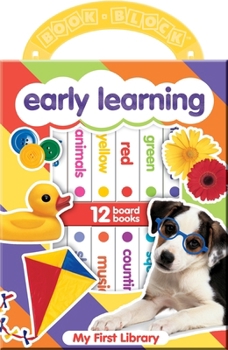 Board book My First Library: Early Learning: 12 Board Book Block Book